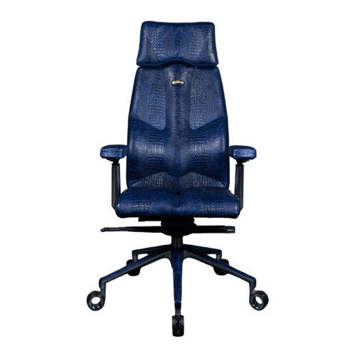 Ergonomiczny fotel Croco Rex Caiman Blue - Caiman Blue