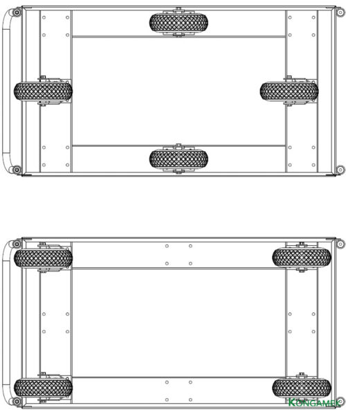 Duży wózek platformowy KM831 – 1550 x 760 x 1050 mm